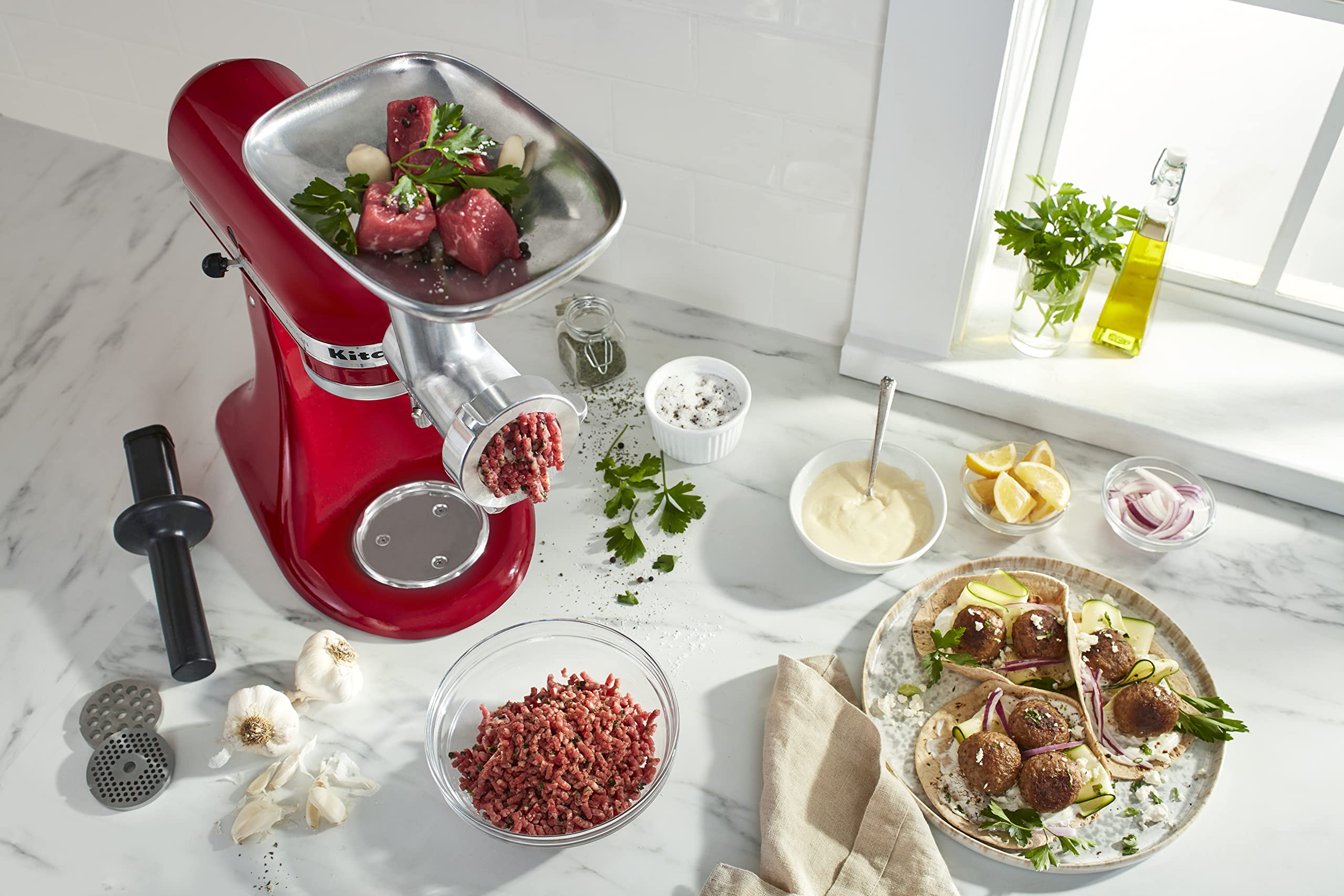 kitchenaid-stand-mixer-attachment-food-grinder-ksmmga-metal image 5