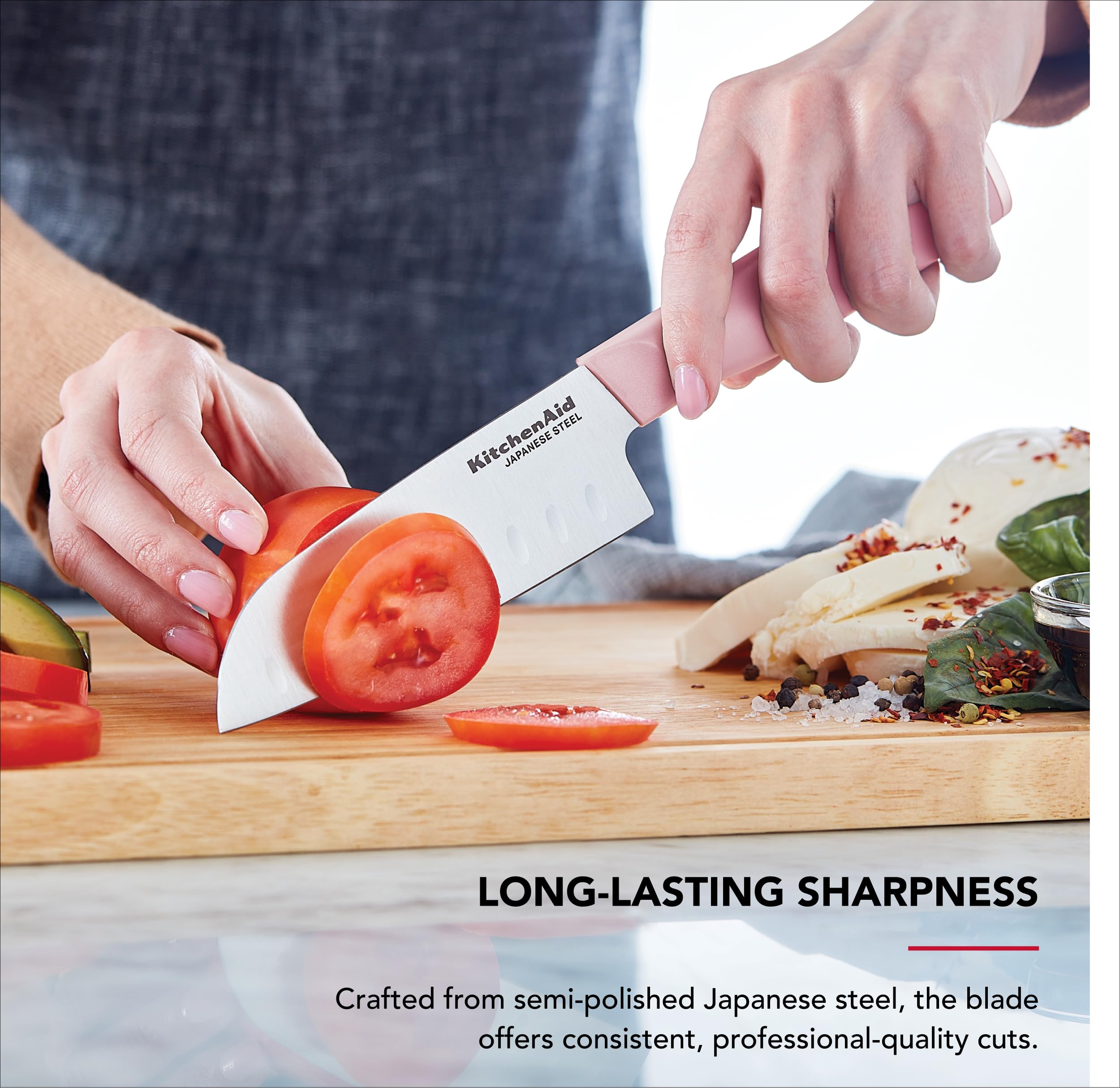 kitchenaid-4-piece-chef-knife-set-with-blade-covers-japanese-steel-dried-rose image 4