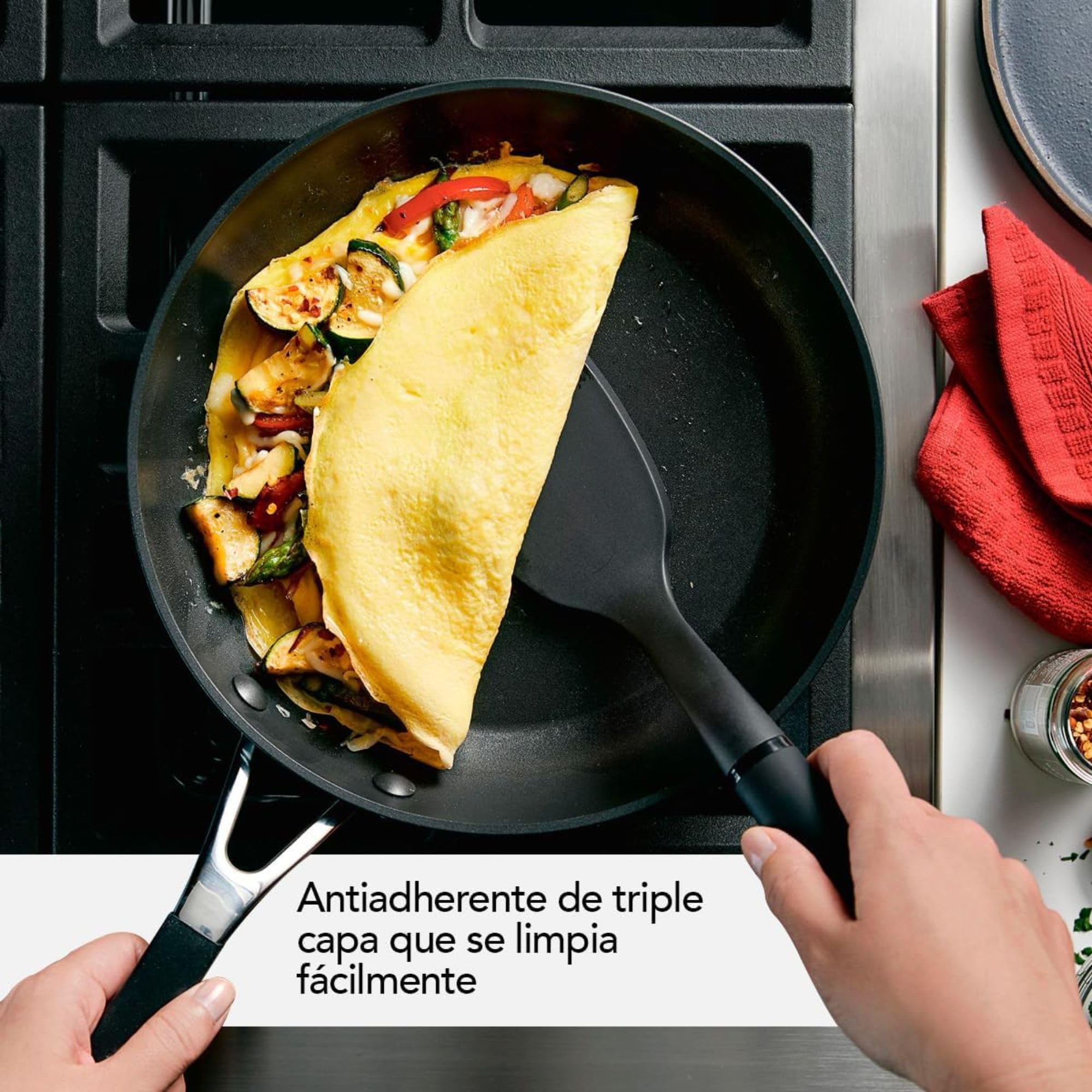 kitchenaid-hard-anodized-nonstick-frying-pan-set-8-25-inch-and-10-inch-onyx-blac image 3
