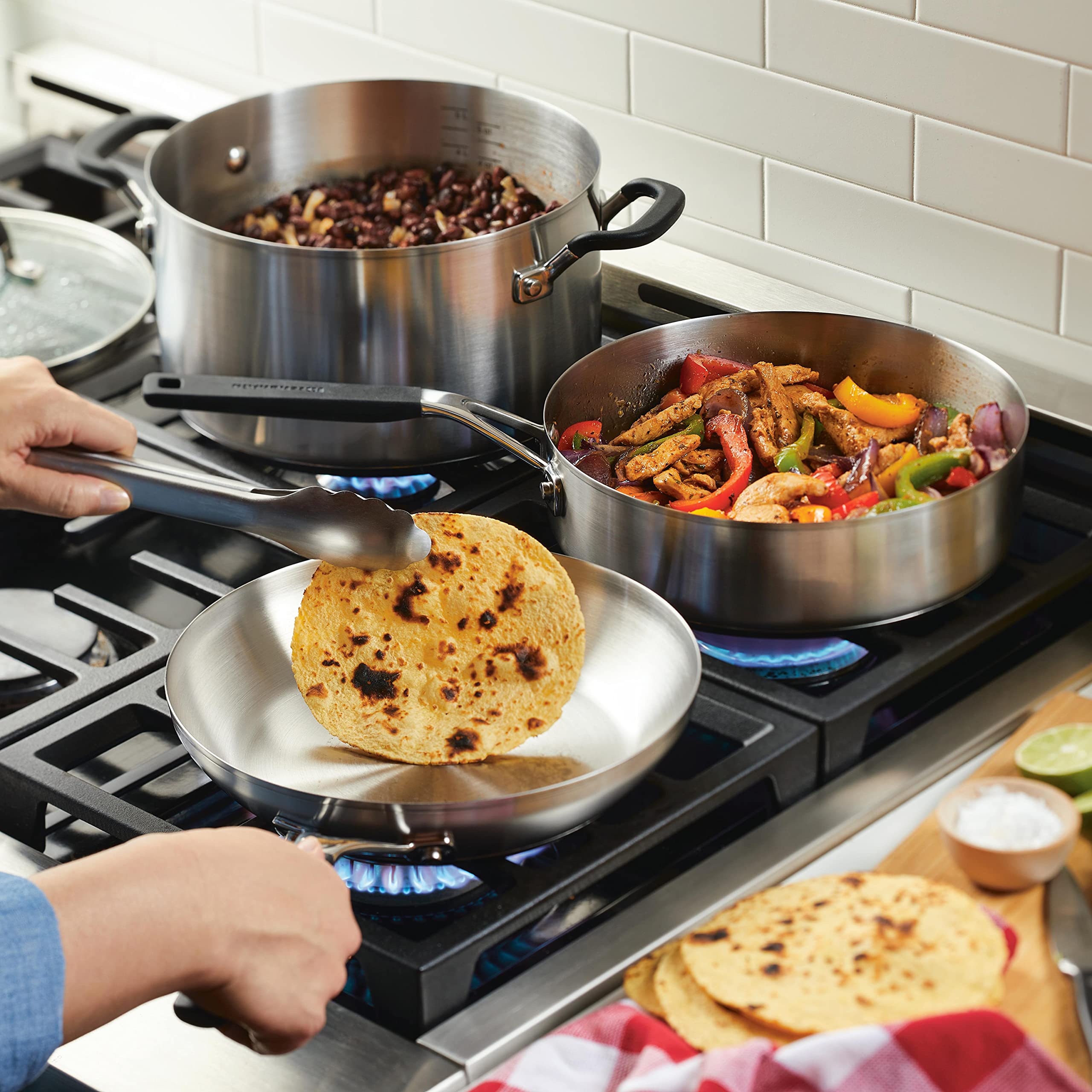 kitchenaid-stainless-steel-cookware-set-10-piece-brushed-silver image 6