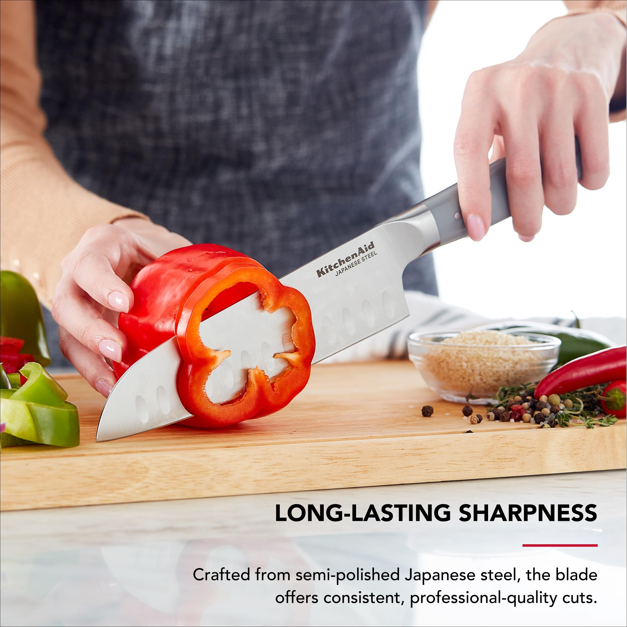 kitchenaid-gourmet-forged-santoku-knife-with-custom-fit-blade-cover-japanese-sta image 3