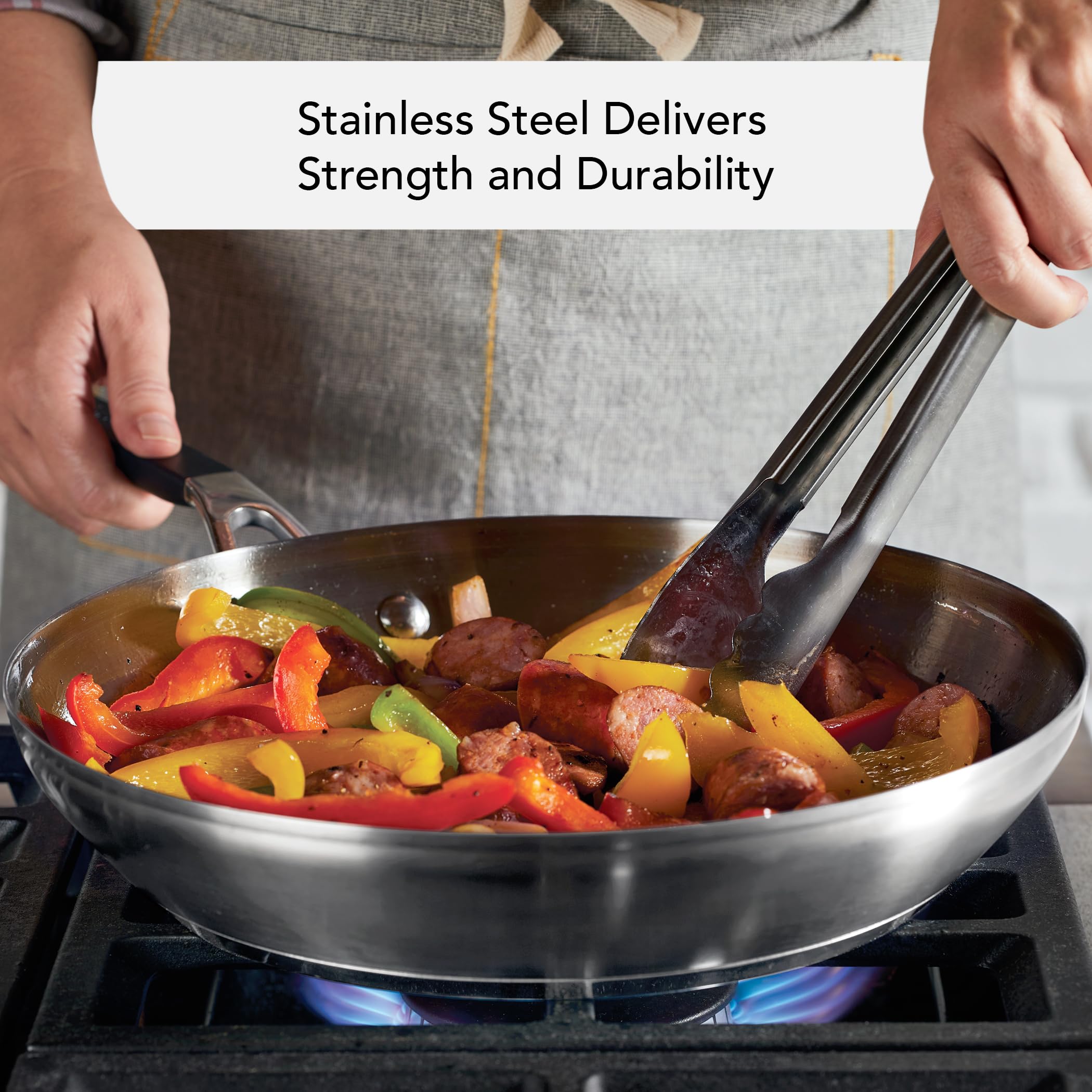 kitchenaid-stainless-steel-cookware-induction-pots-and-pans-set-10-piece-brushed image 4