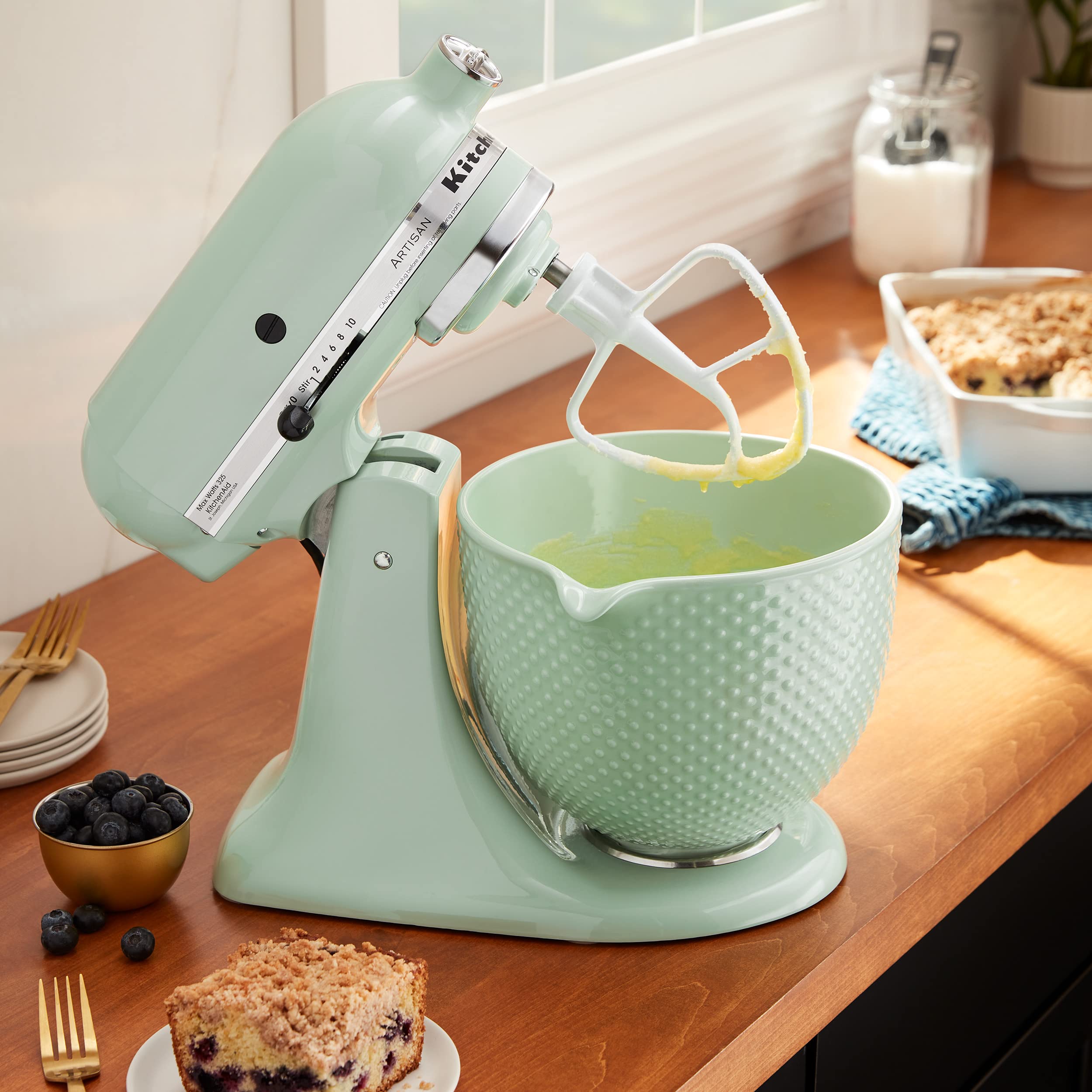 kitchenaid-5-quart-ceramic-bowl-ksm2cb5tdd-for-tilt-head-stand-mixers-dew-drop image 5