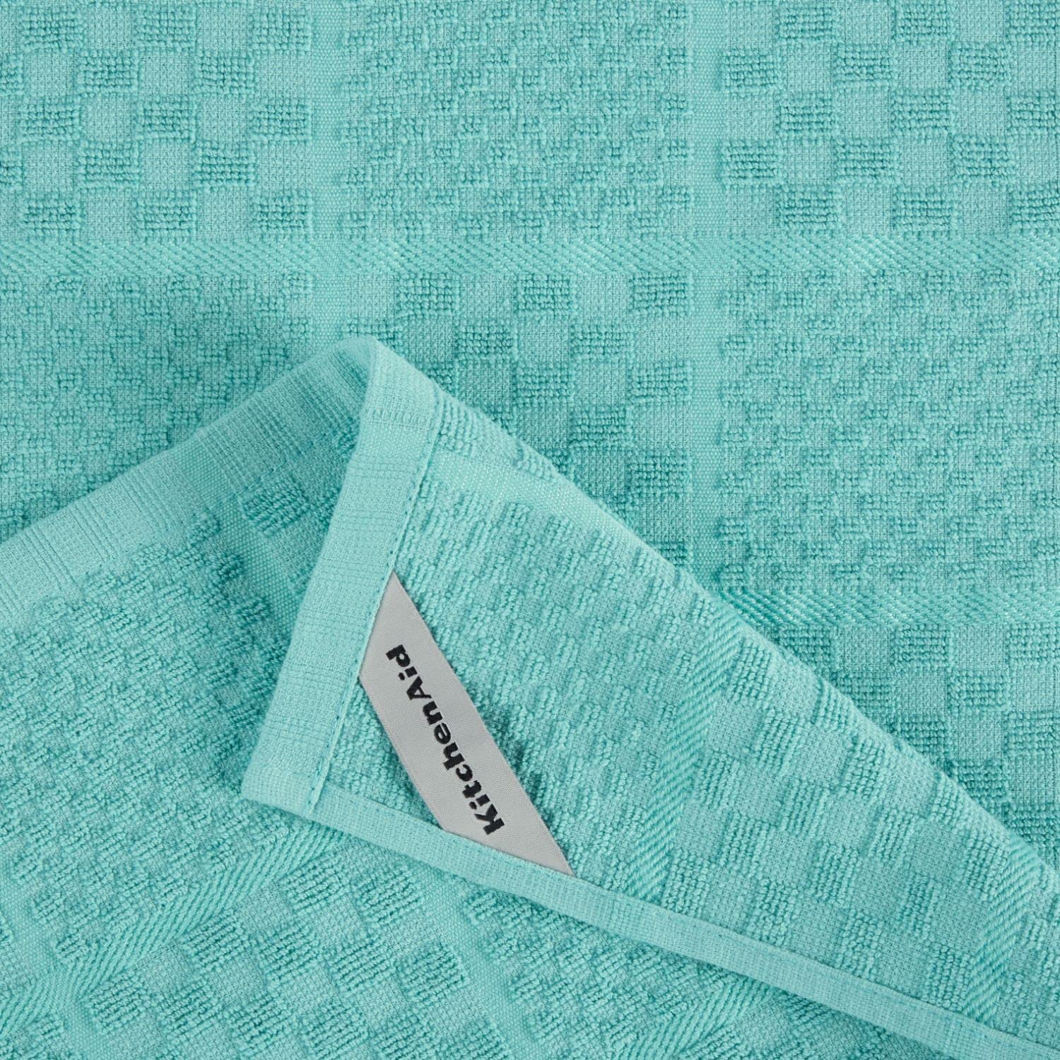 kitchenaid-quilted-cotton-terry-cloth-4-piece-kitchen-set-aqua-sky image 8