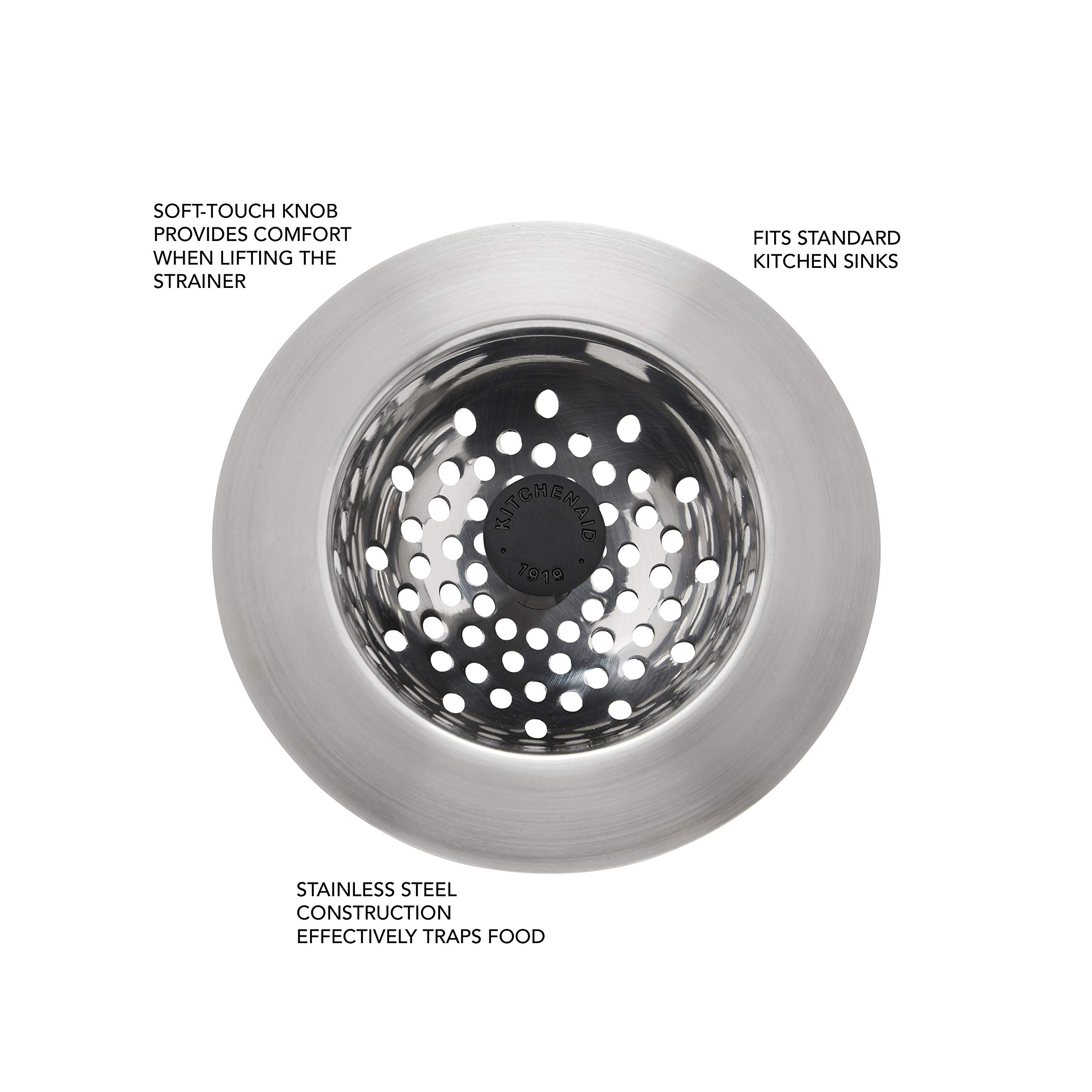kitchenaid-stainless-steel-sink-strainer-black image 3