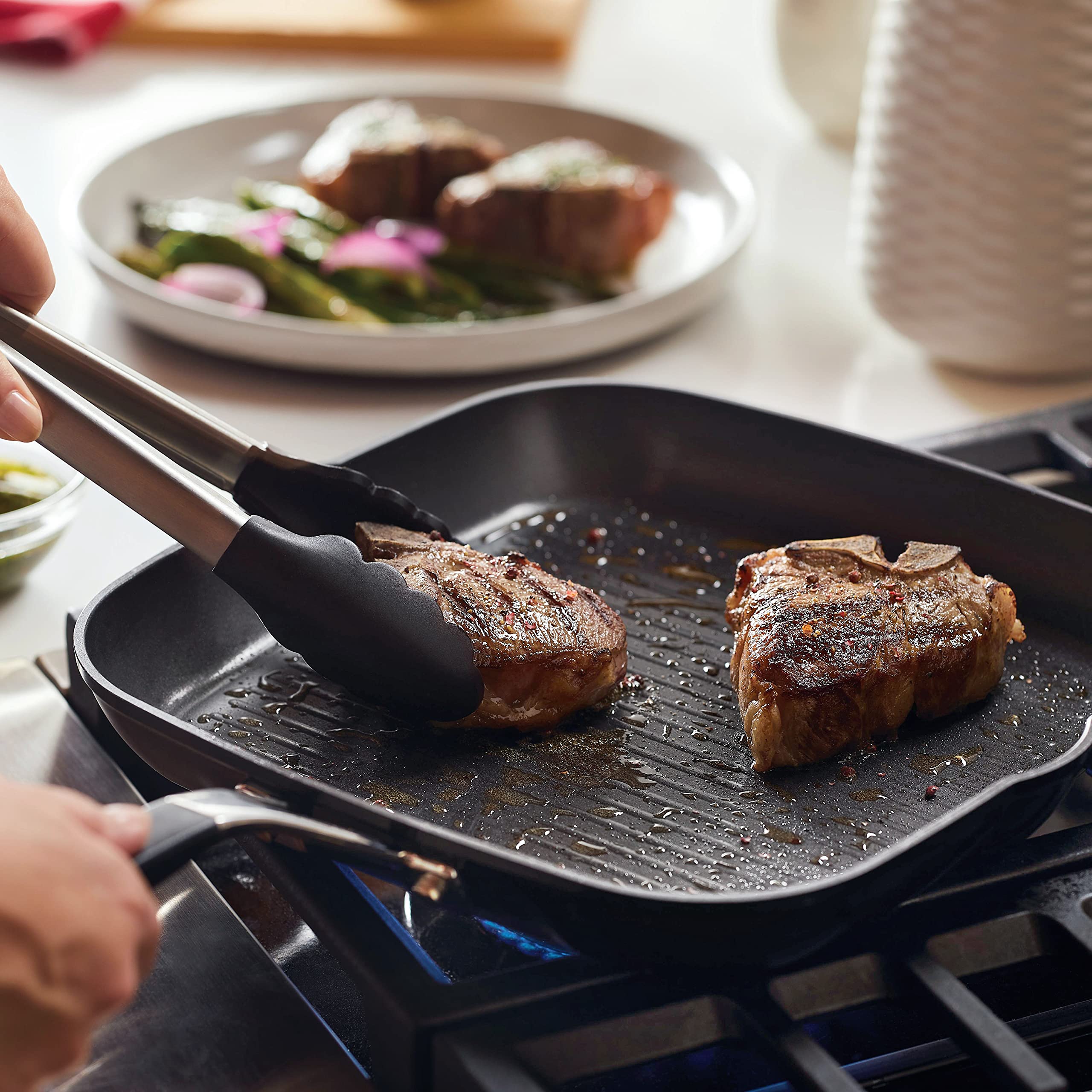 kitchenaid-hard-anodized-nonstick-square-grill-pan-griddle-with-pour-spouts-11-2 image 6