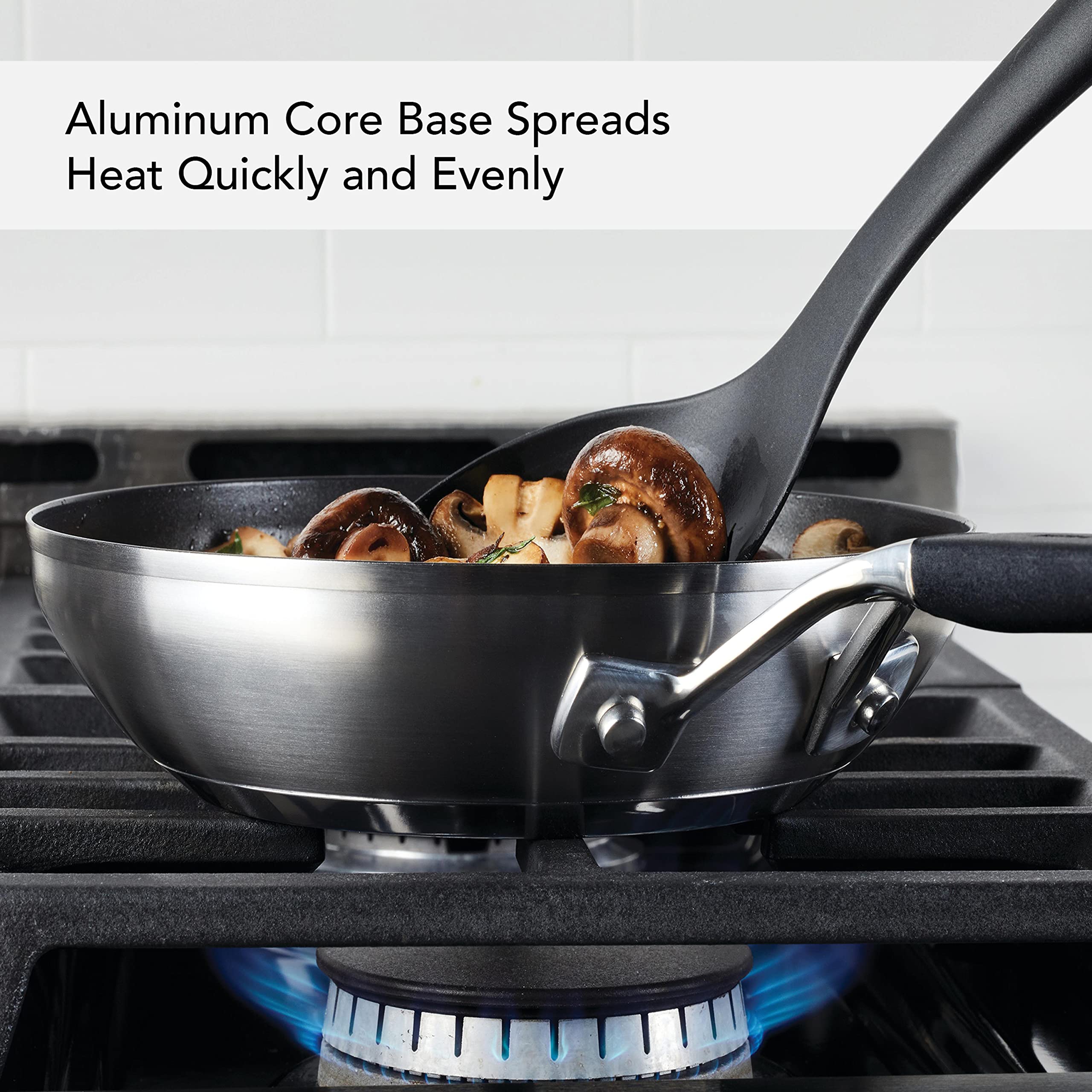 kitchenaid-71019-stainless-steel-nonstick-frying-pan-skillet-8-inch-brushed-stai image 3