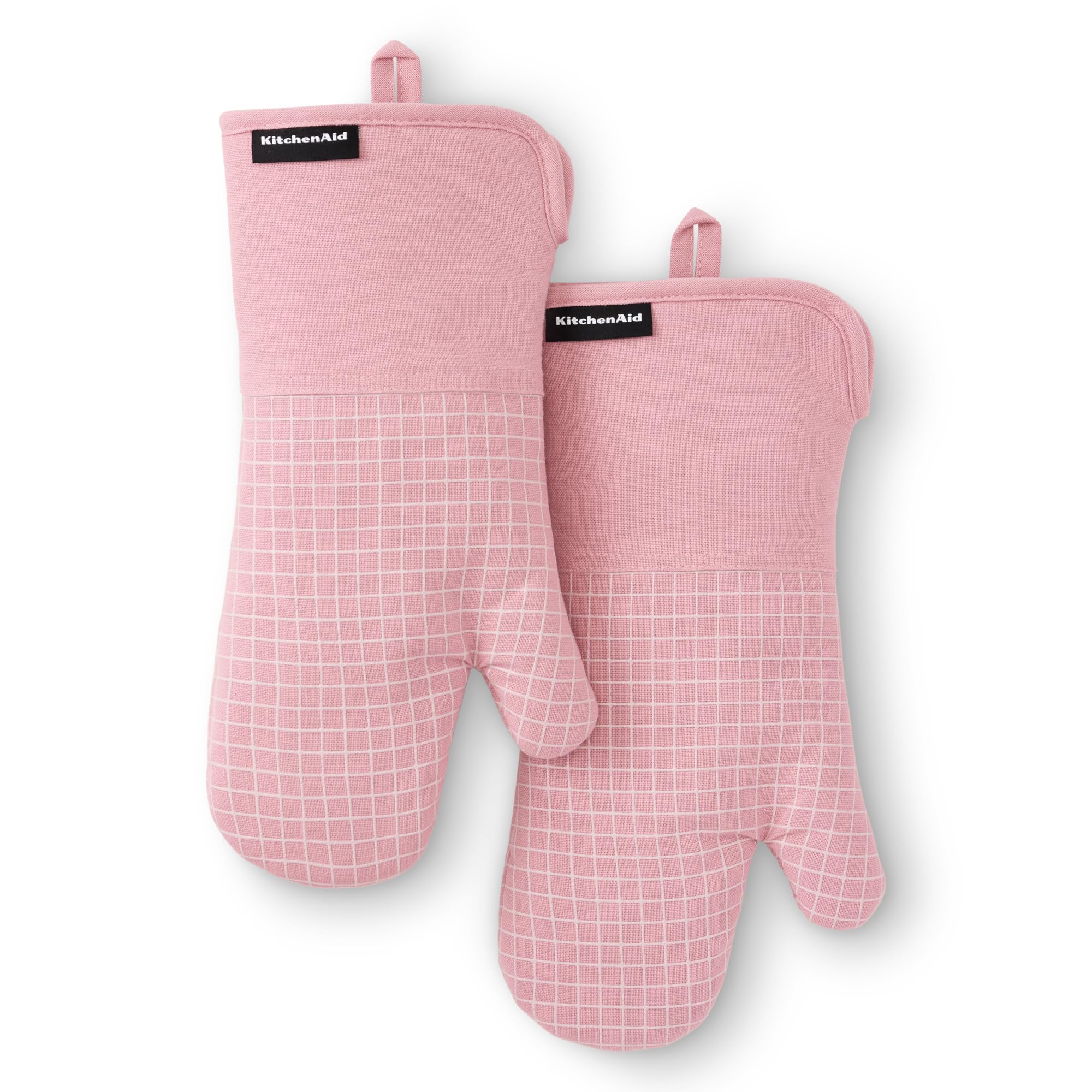 kitchenaid-gourmet-series-gridlines-oven-mitts-2-pack-heat-resistant-to-600-f-si image 1