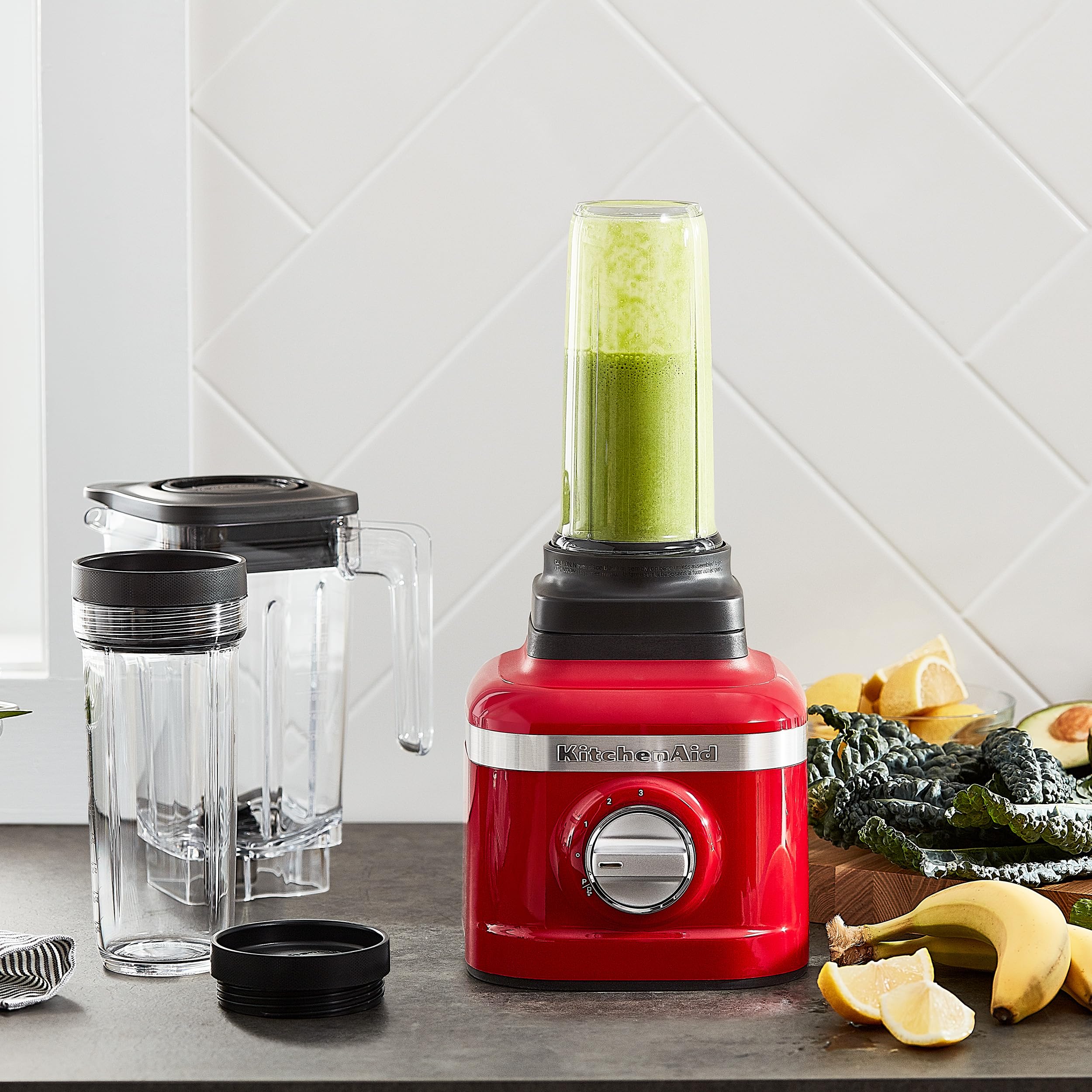kitchenaid-k150-3-speed-ice-crushing-blender-with-2-personal-blender-jars-passio image 3