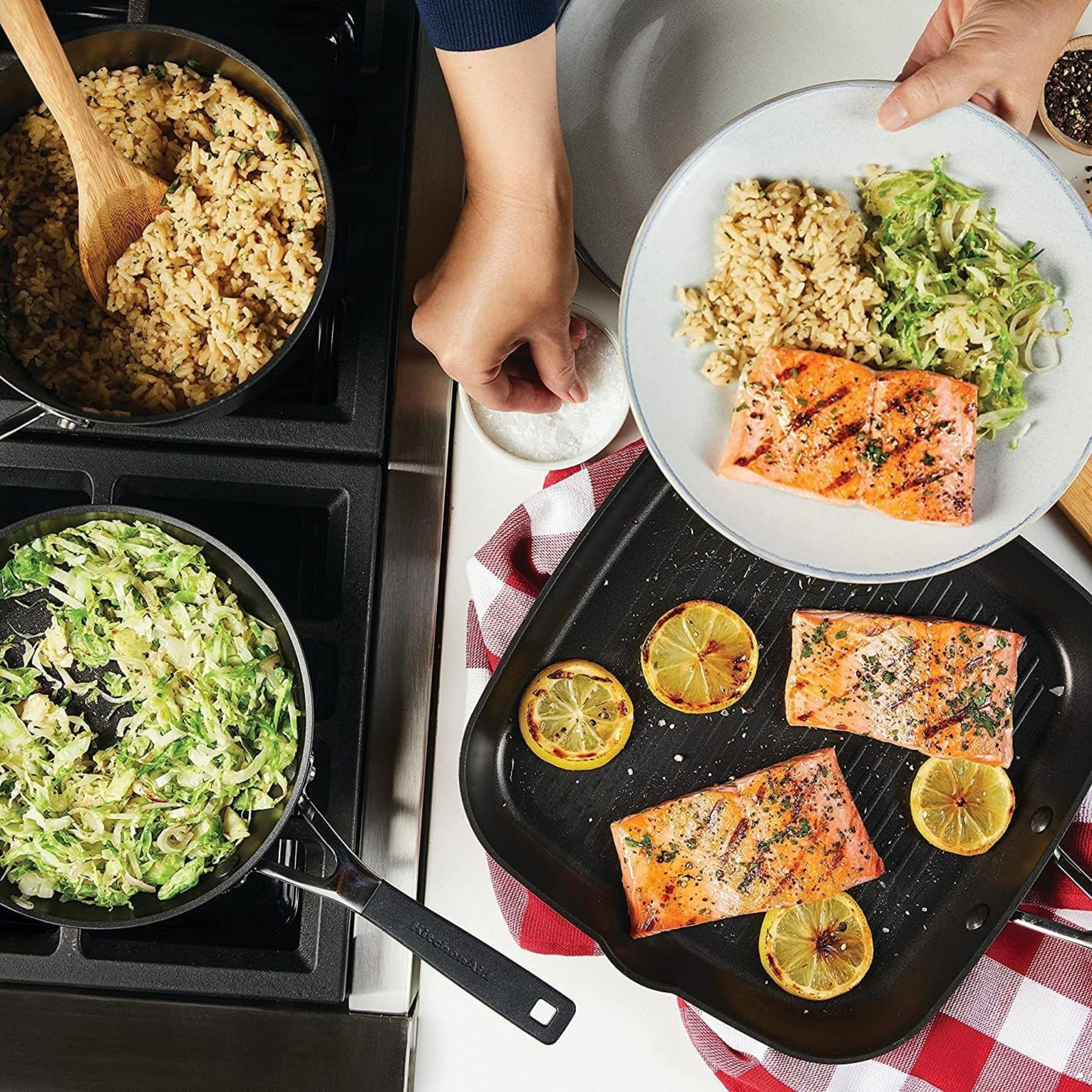 kitchenaid-hard-anodized-nonstick-cookware-set-10-piece-onyx-black image 6