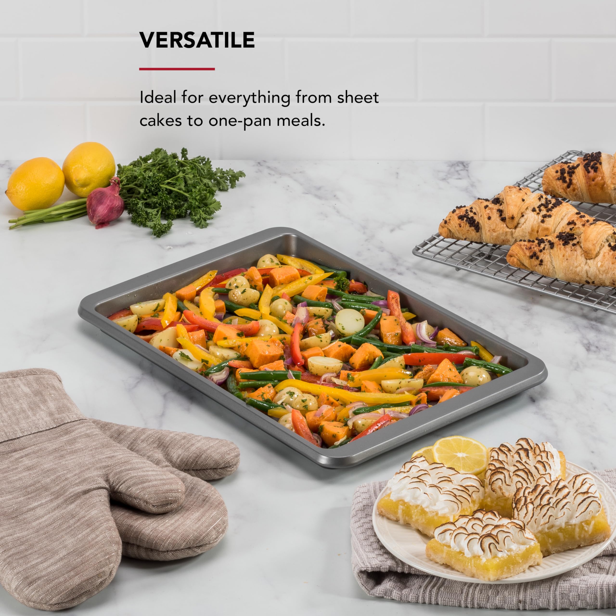 kitchenaid-premium-aluminized-steel-baking-sheet-nonstick-10x15-inch-contour-sil image 4