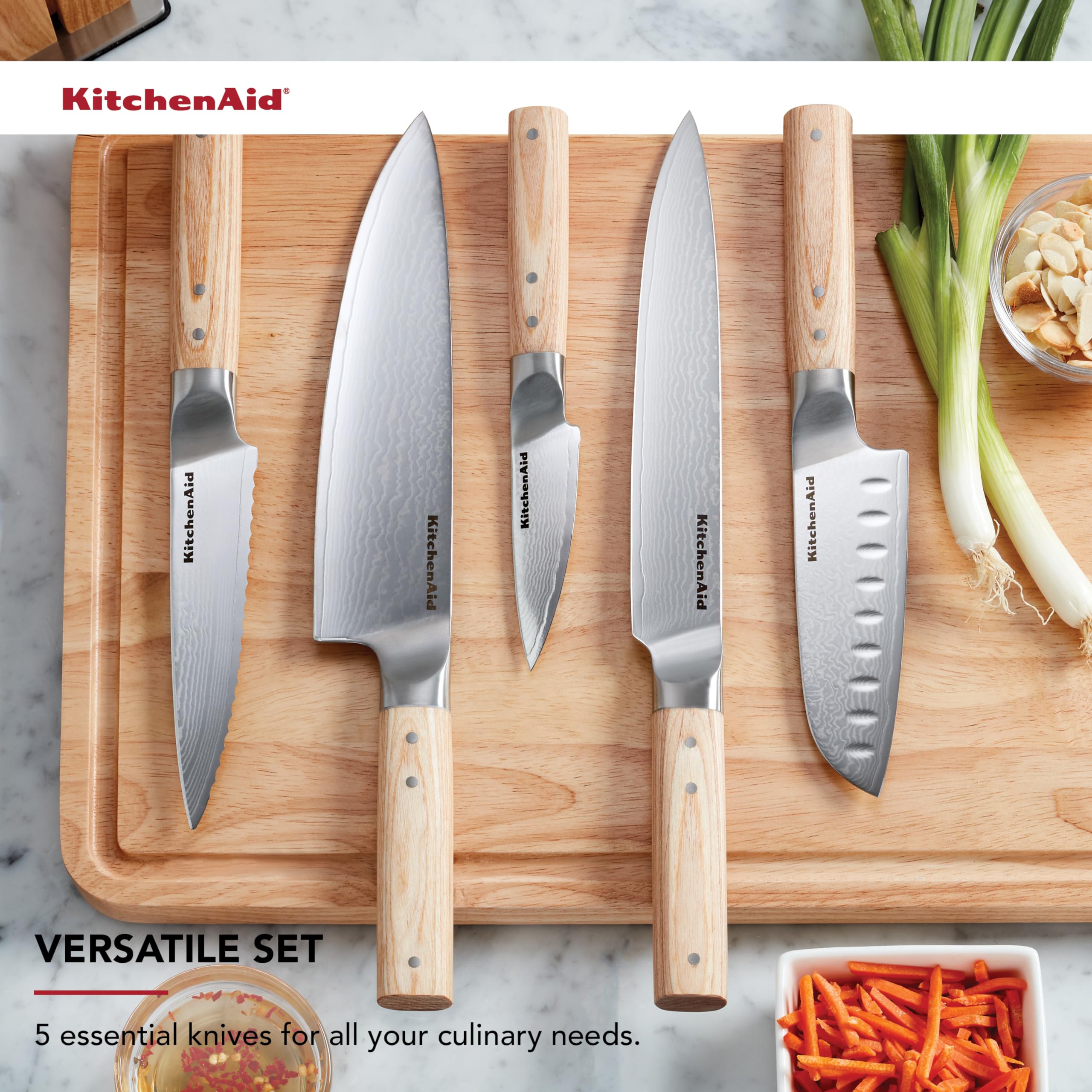 kitchenaid-6-piece-ashwood-forged-knife-block-set-with-aus-10-damascus-steel-bla image 5
