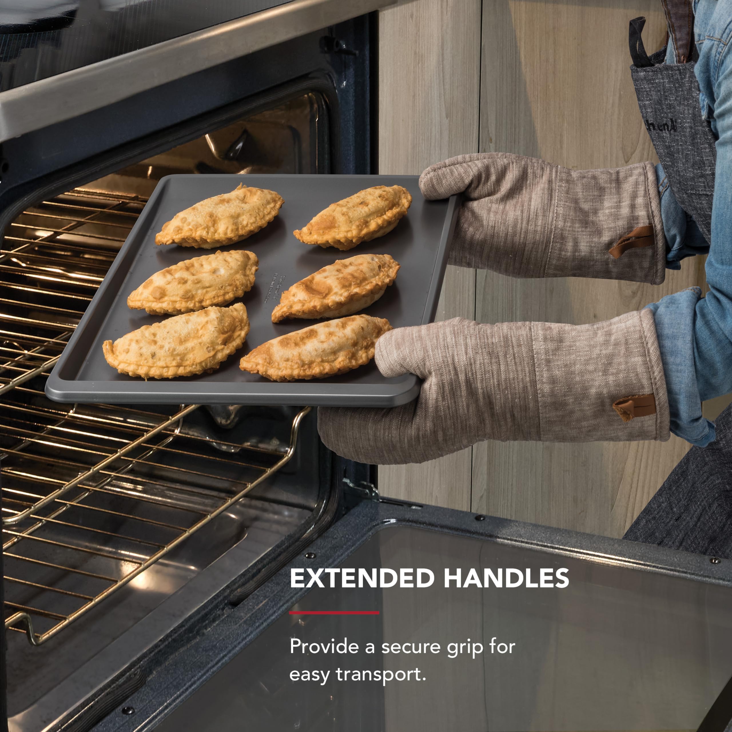 kitchenaid-13x18-nonstick-aluminized-steel-cookie-slider-contour-silver image 5