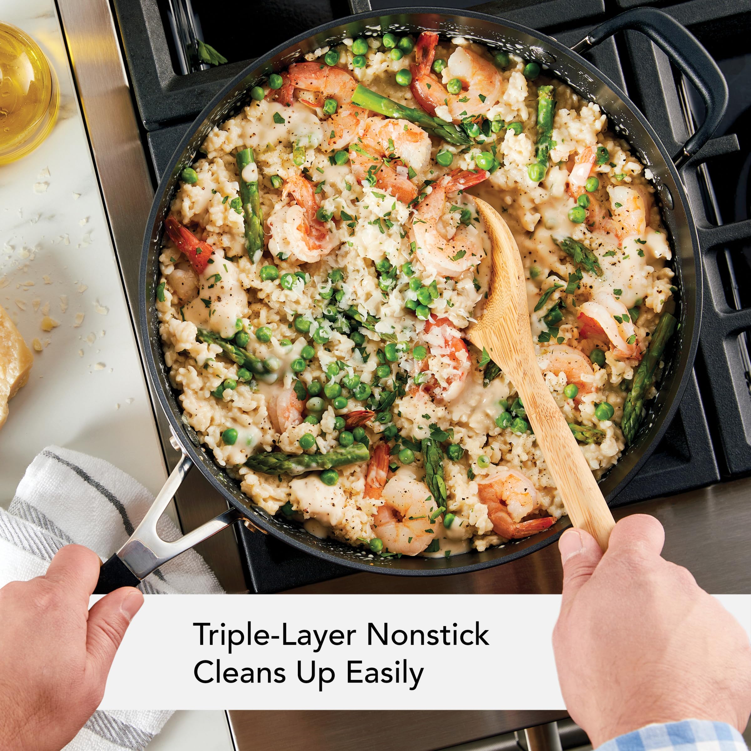 kitchenaid-hard-anodized-nonstick-saute-pan-with-tempered-glass-lid-silicone-gri image 4