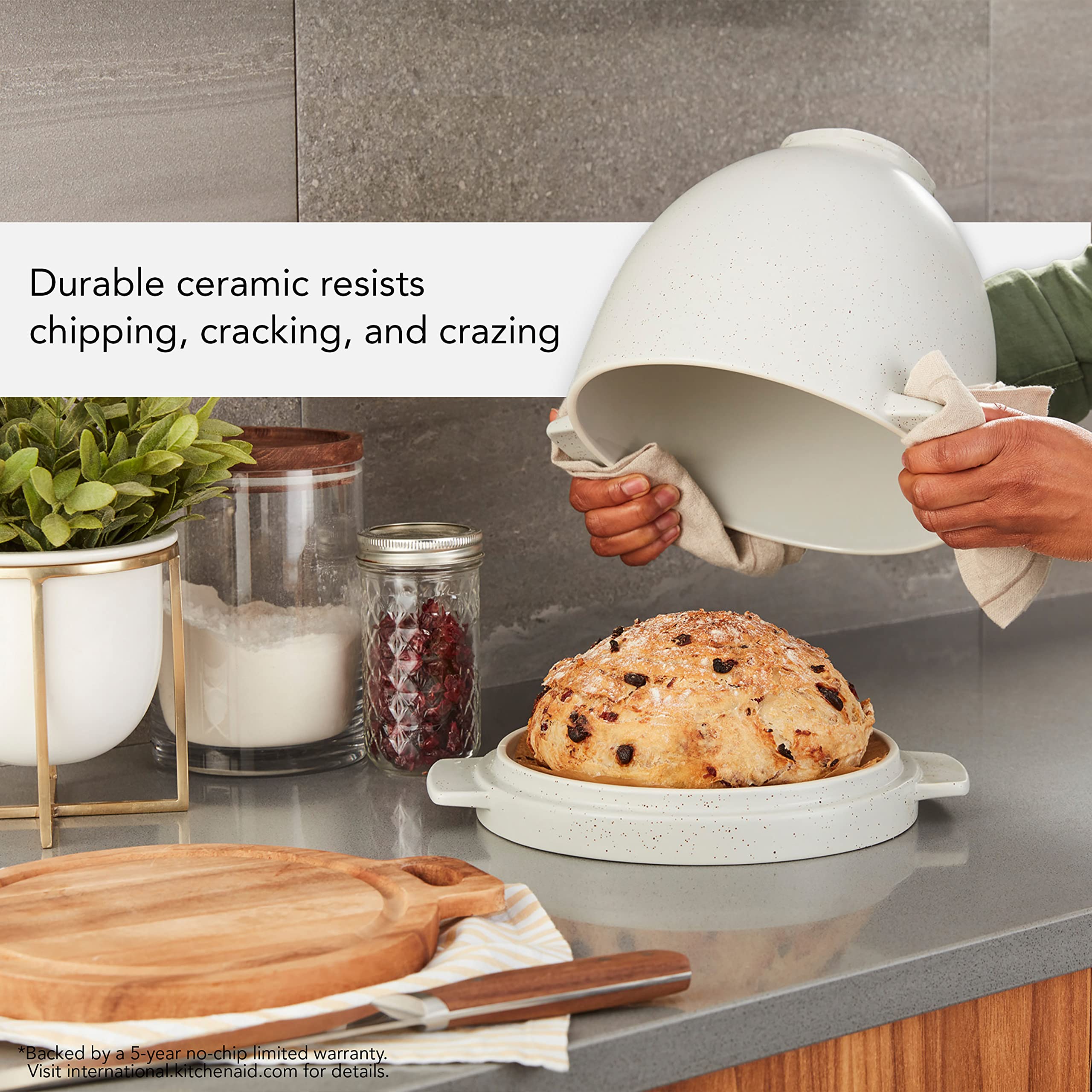 kitchenaid-ksm2cb5bgs-5-quart-ceramic-bread-bowl-with-baking-lid-for-4-5-5-qt-ti image 8