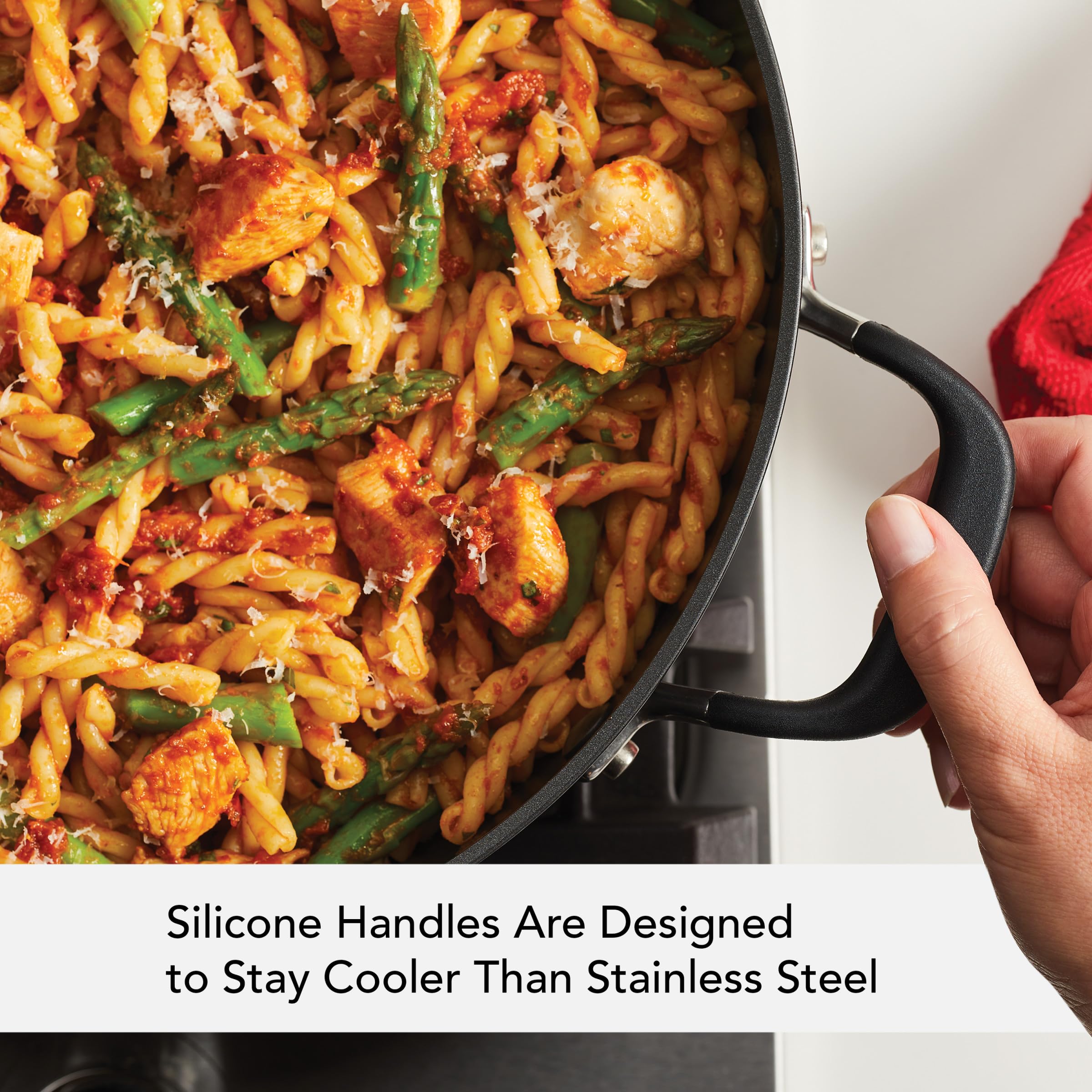 kitchenaid-hard-anodized-nonstick-saute-pan-with-tempered-glass-lid-silicone-gri image 5