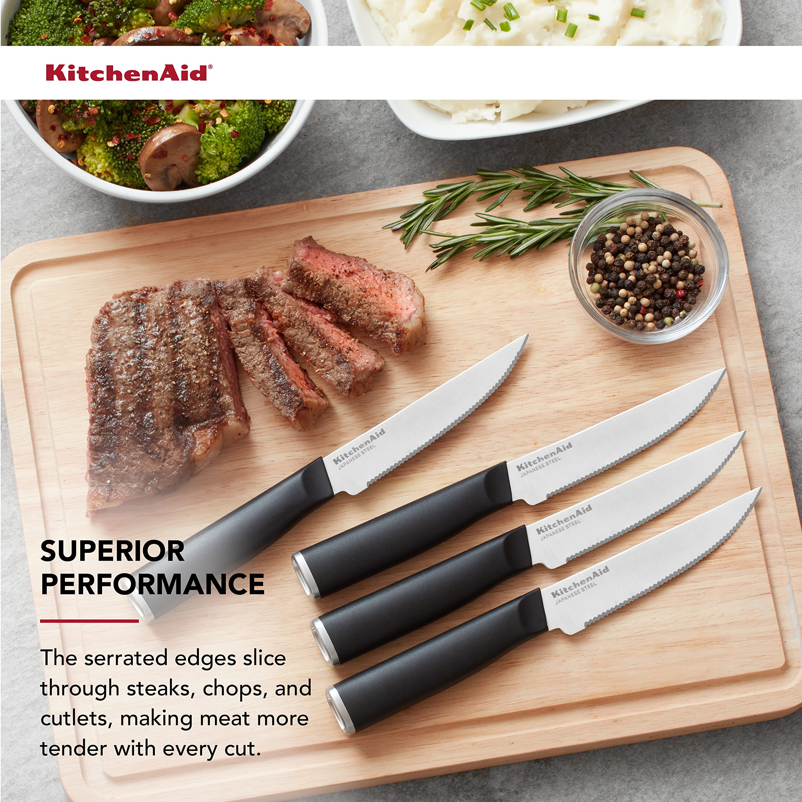 kitchenaid-classic-4-piece-steak-knife-set-4-5-inch-japanese-steel-blades-black image 3
