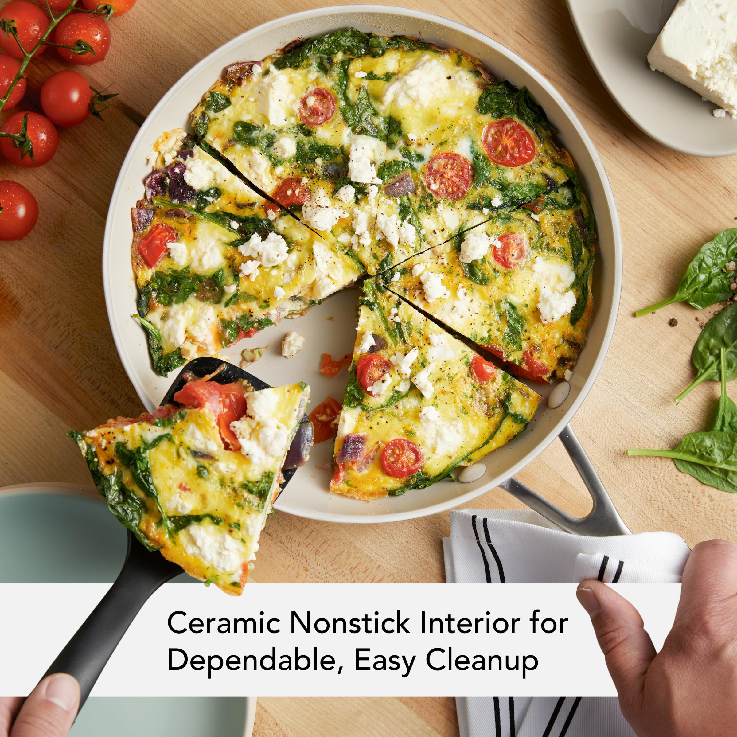 kitchenaid-hard-anodized-ceramic-nonstick-frying-pan-skillet-10-inch-porcelain-w image 3