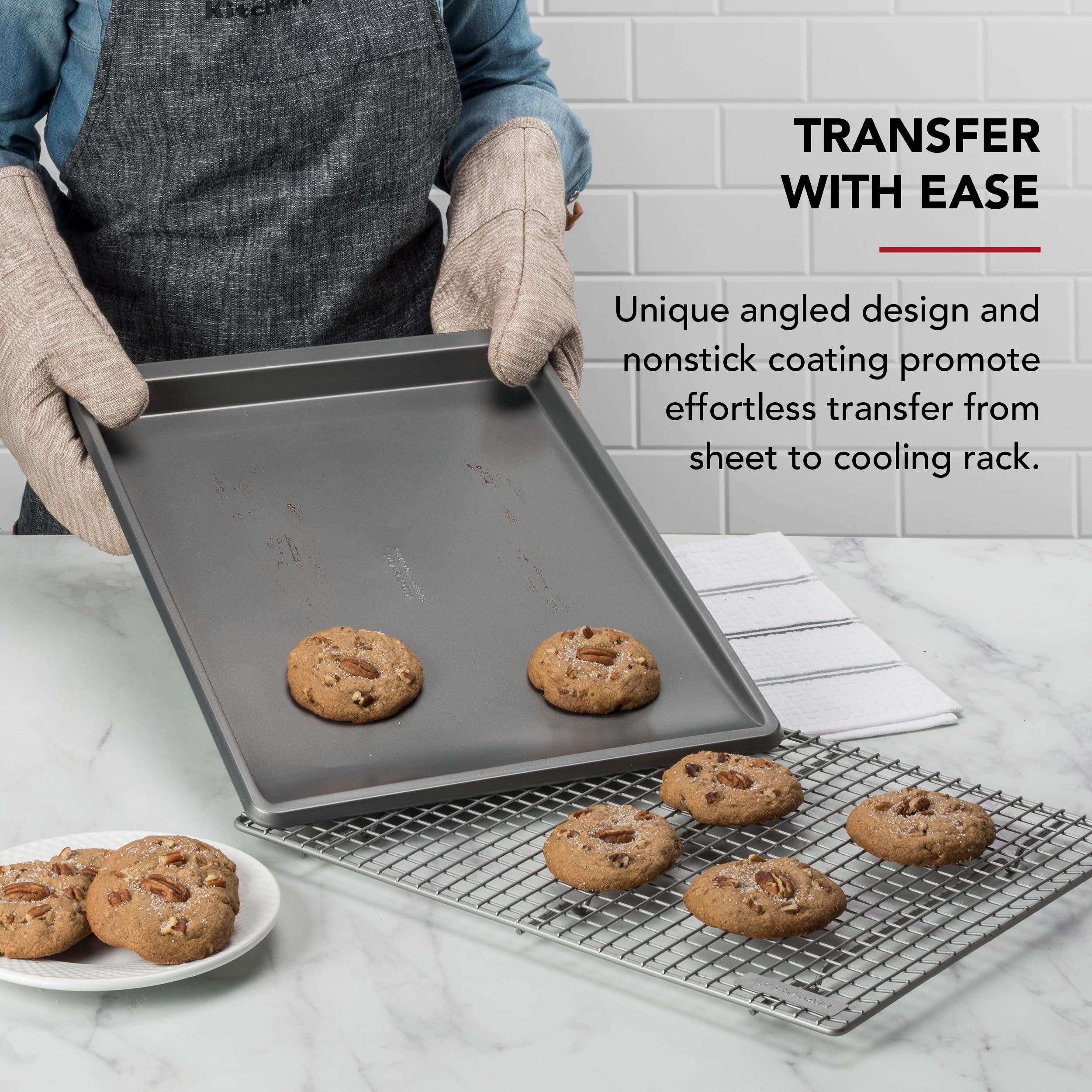 kitchenaid-13x18-nonstick-aluminized-steel-cookie-slider-contour-silver image 3