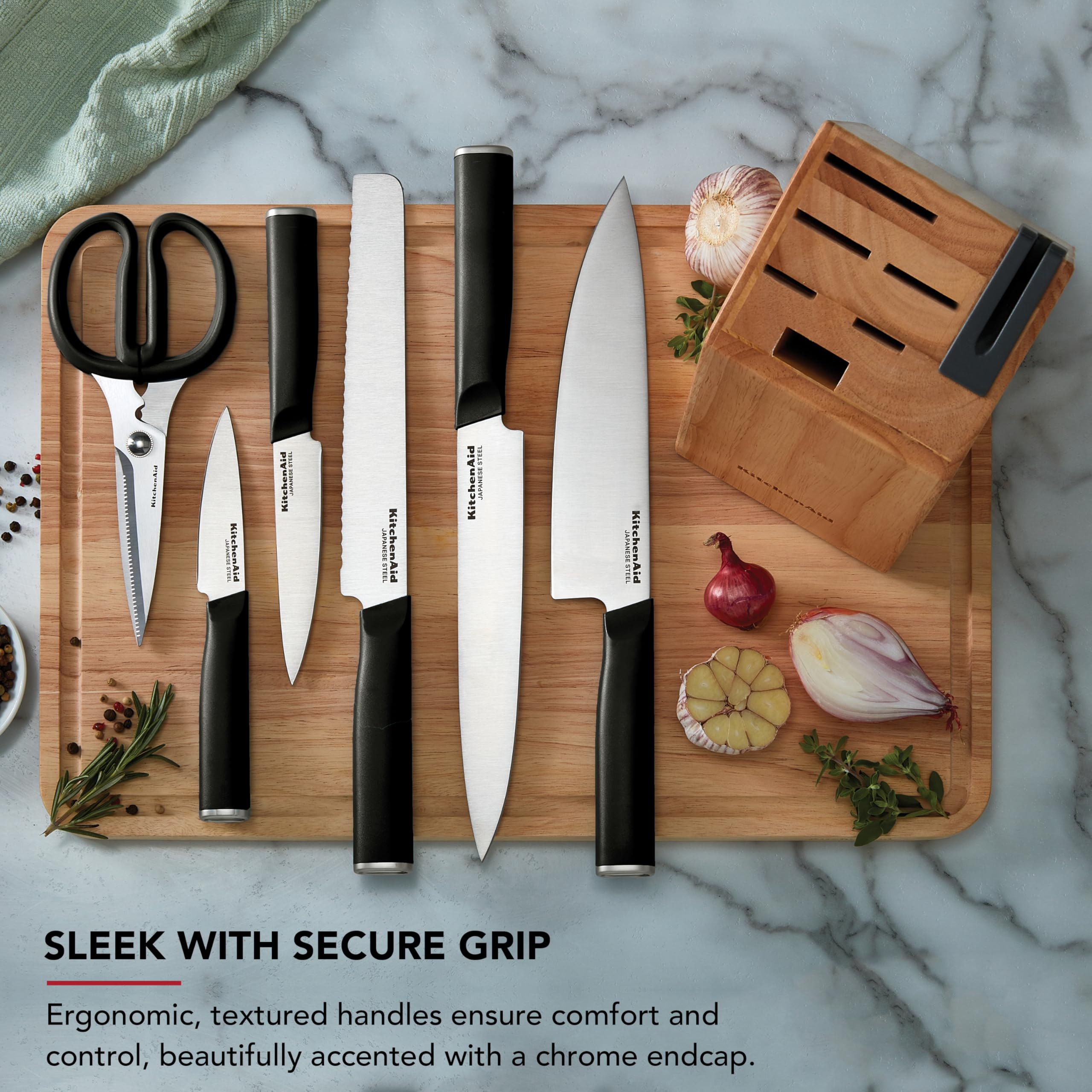 kitchenaid-classic-7-piece-natural-knife-block-set-with-built-in-sharpener-japan image 5