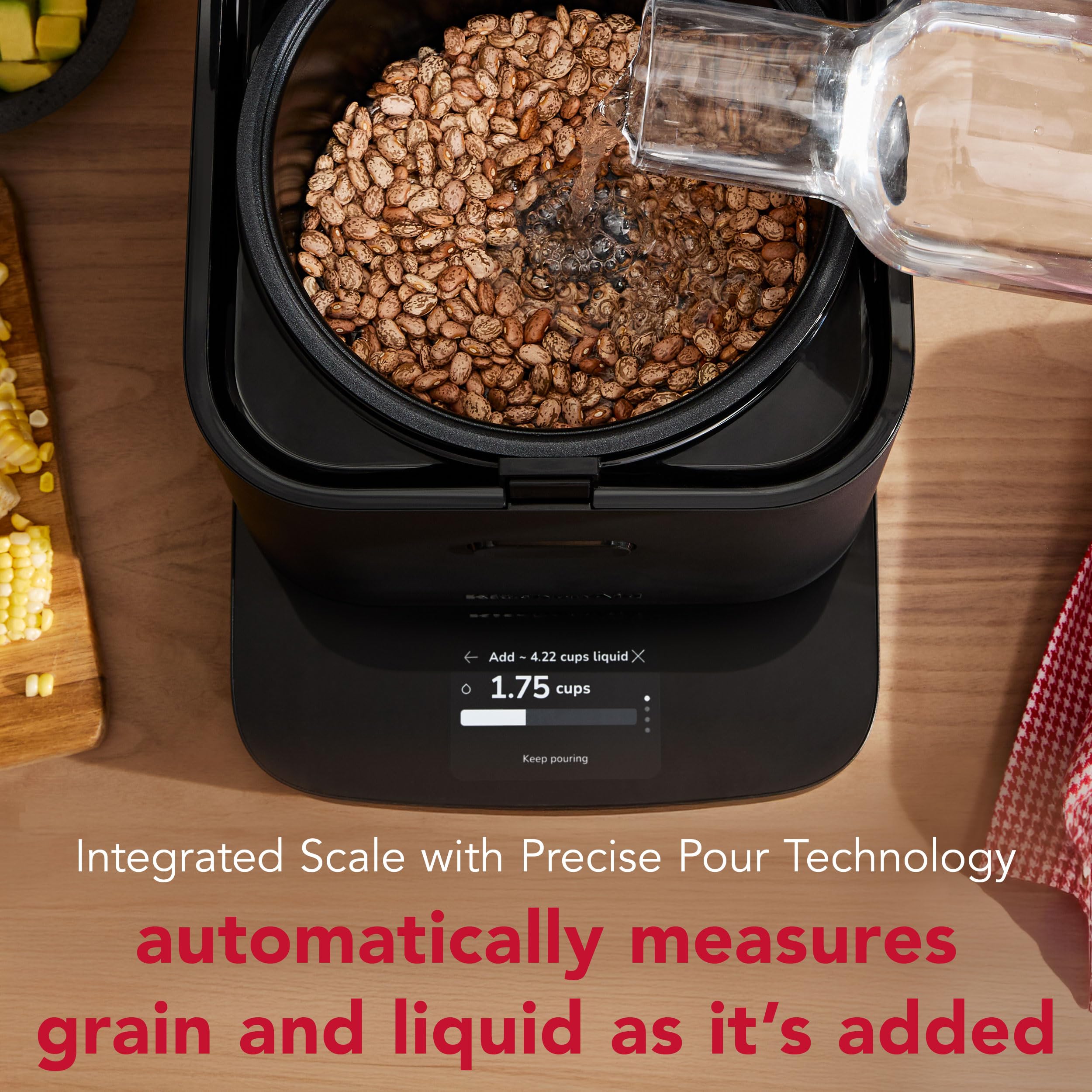 kitchenaid-compact-8-cup-grain-and-rice-cooker-with-automatic-sensing-and-integr image 3
