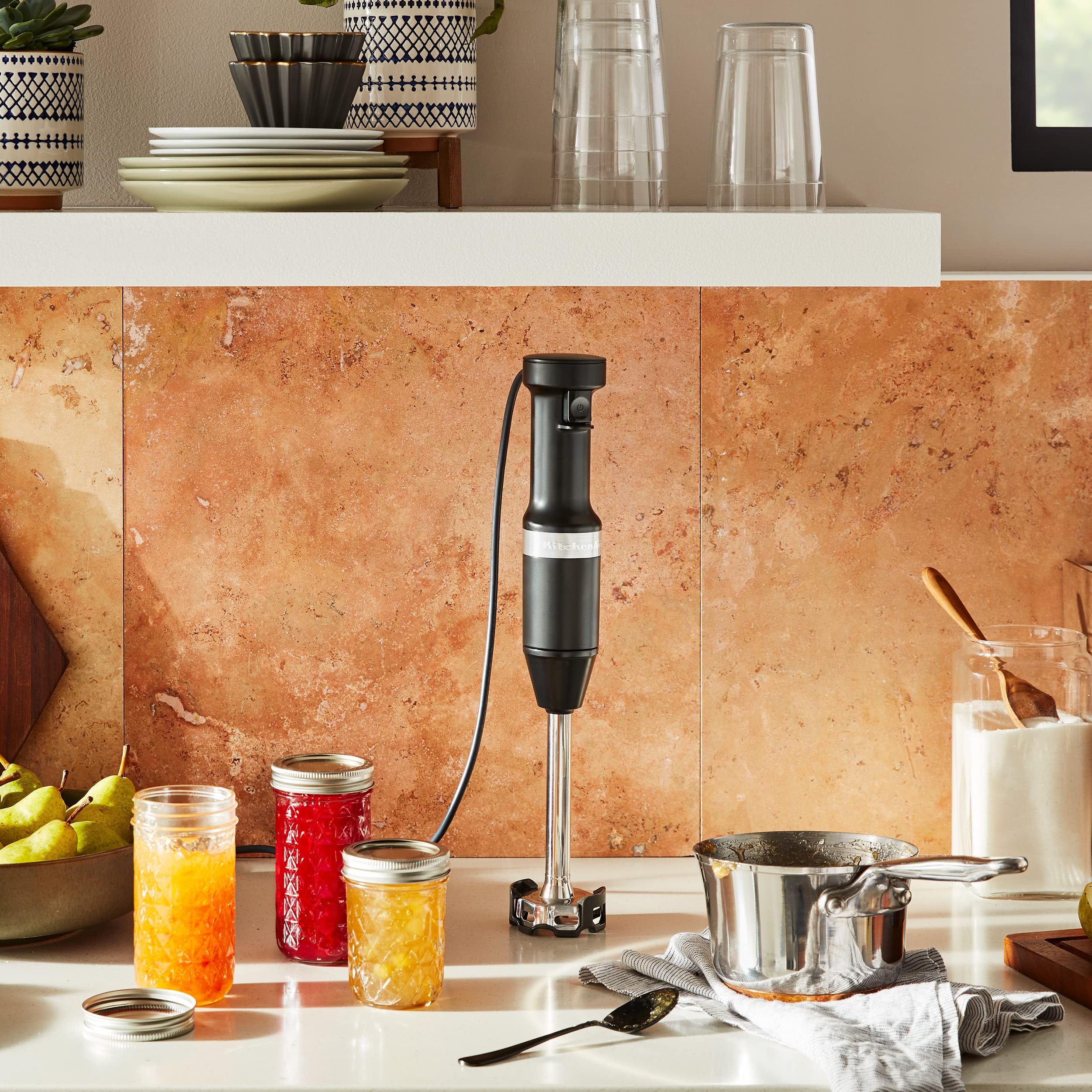 kitchenaid-variable-speed-corded-hand-blender-khbv53-matte-black image 5