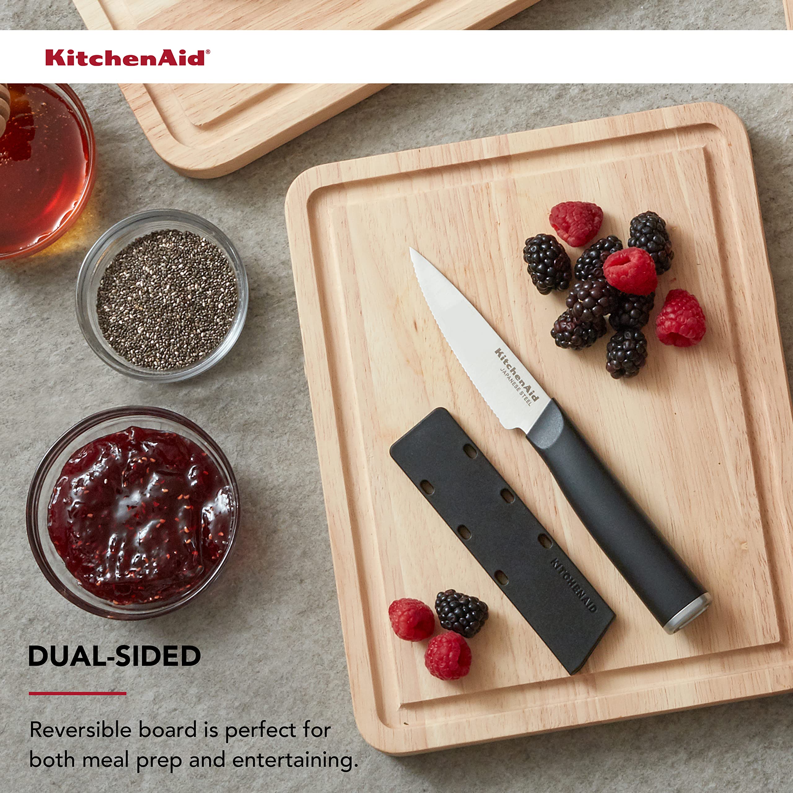 kitchenaid-classic-rubberwood-cutting-board-8x10-inch-reversible-with-perimeter- image 4