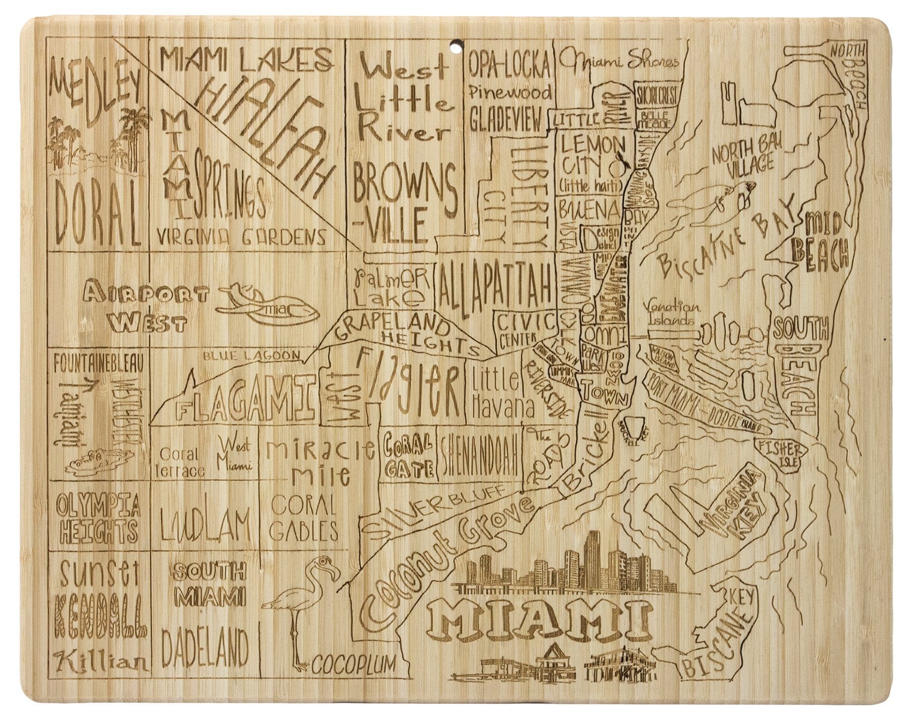 totally-bamboo-miami-city-board-city-life-bamboo-serving-board image 1