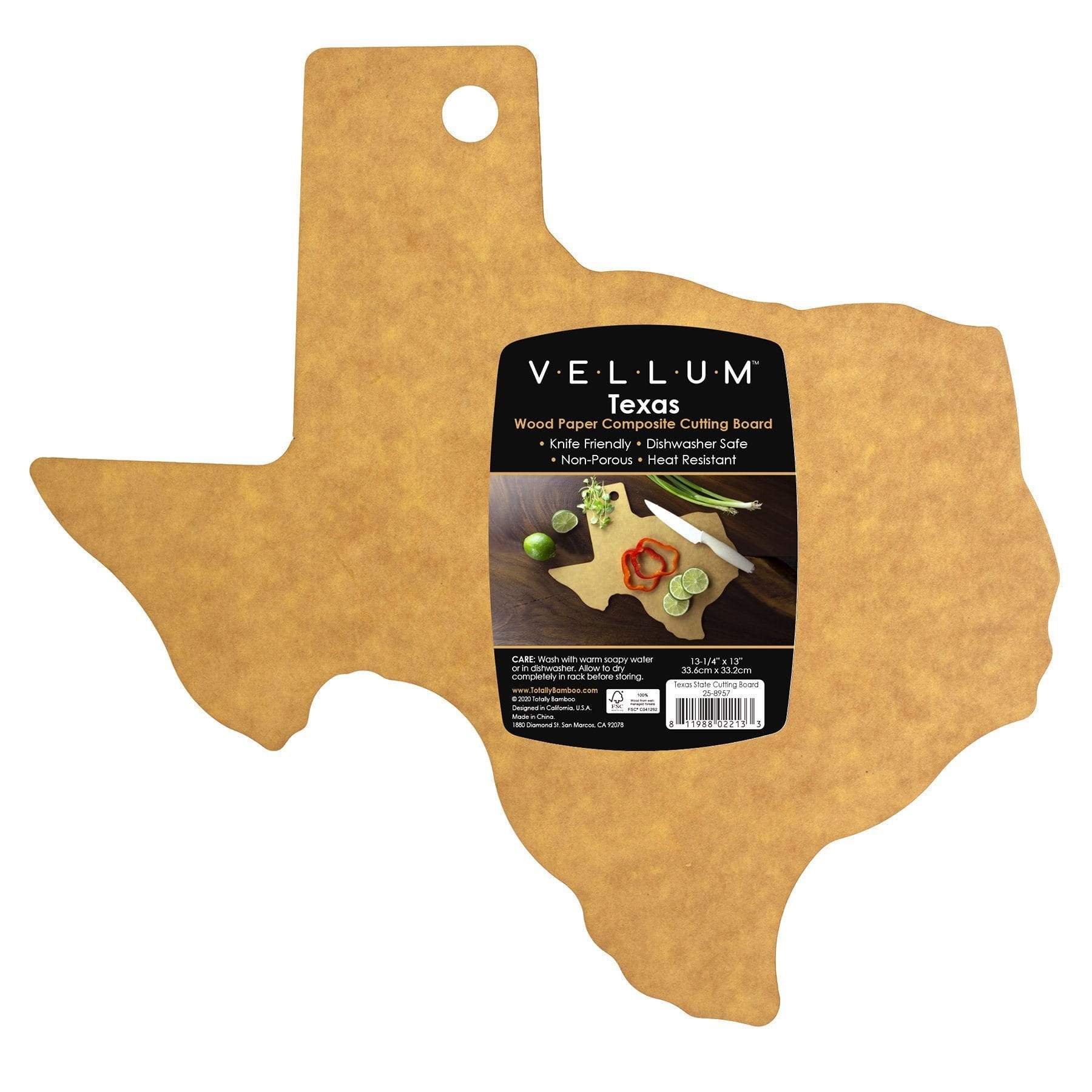 totally-bamboo-vellum-texas-shaped-wood-paper-composite-cutting-board-13-1-4-x-1 image 5